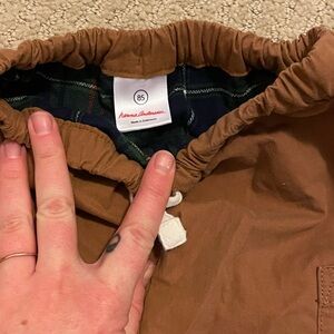 Hanna Anderson baby lined canvas pants